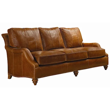 Quick Ship Lincoln Leather Sofa